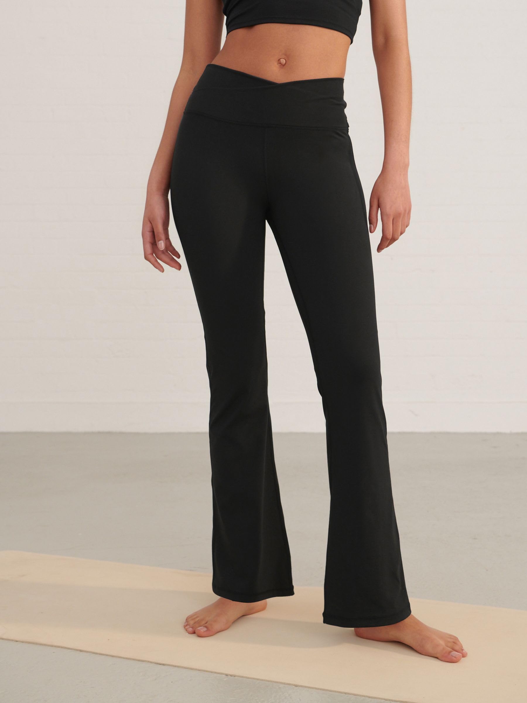 NEXT Mujeres Leggings Acampanados con Cintura Cruzada Active