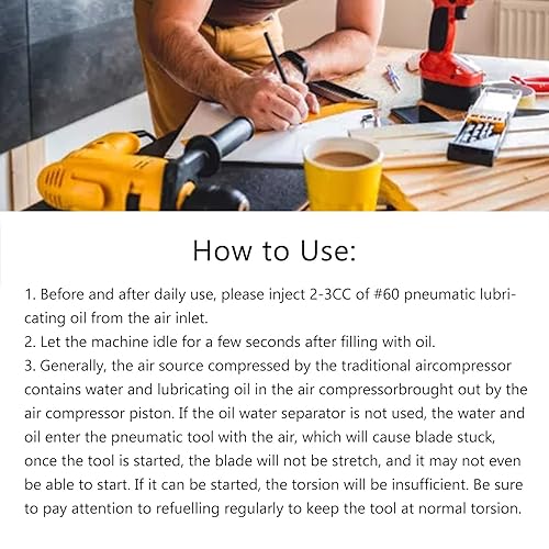 Miniatura 9 de 38in Straight Pneumatic Drill, High Speed Straight Pneumatic Power Drilling Machine Tool Set Efficient for DIY Fans Red 20000rpm Air Drill