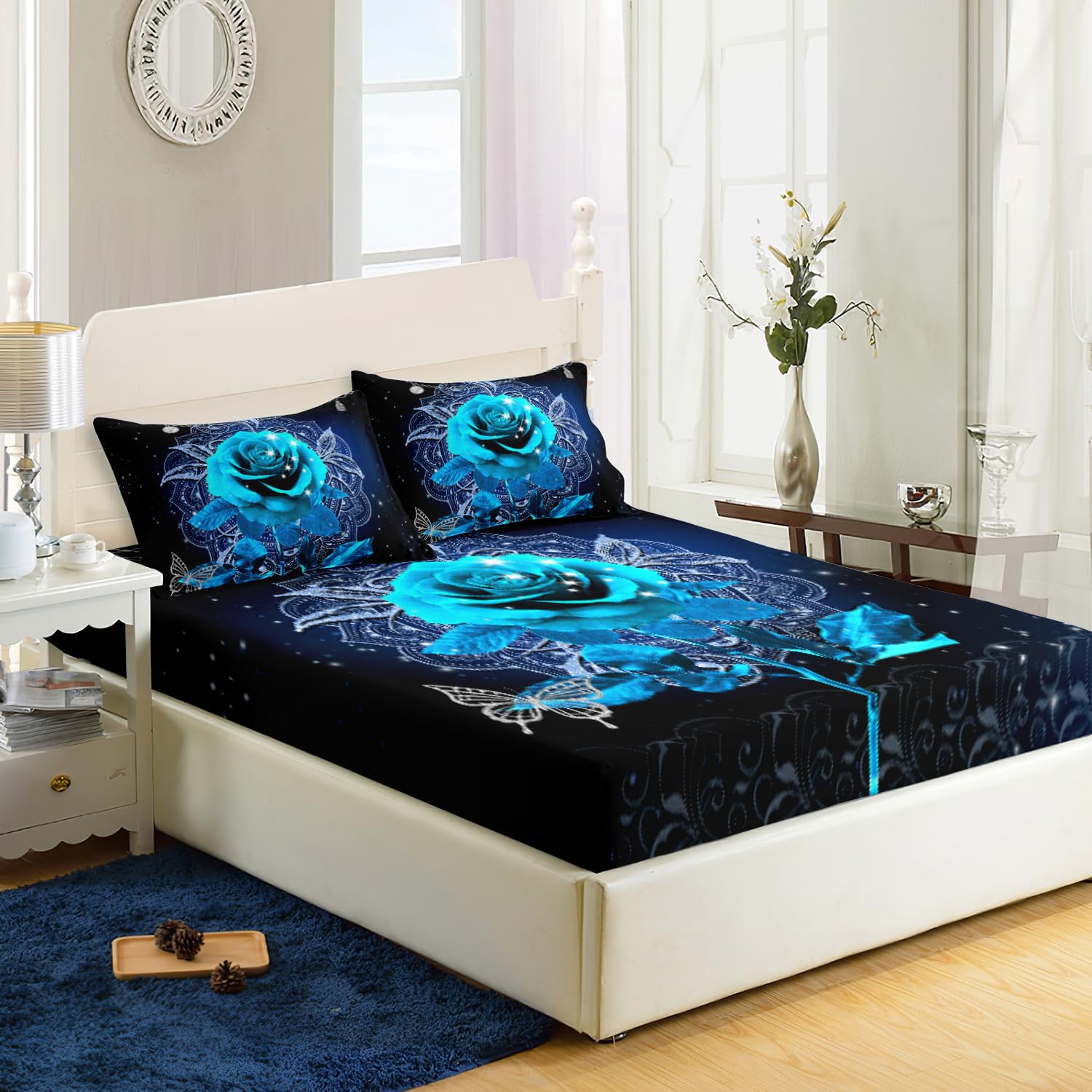 Sapphire Home Juego De Ropa De Cama Queen De 8 Piezas Con Temática Espacial  Para Niños,, image size:1500x1500