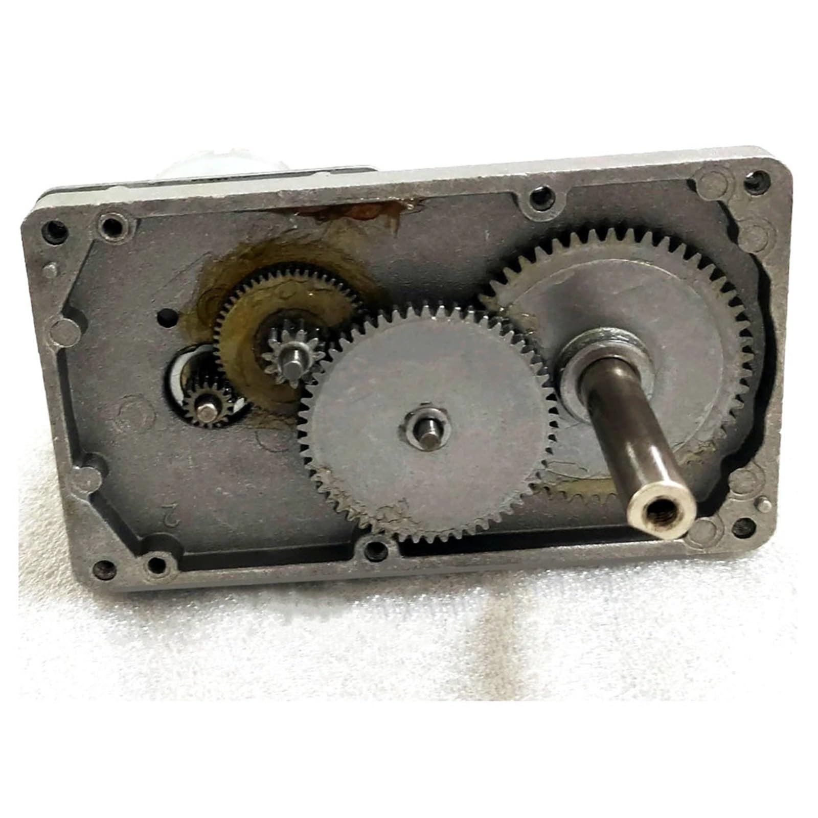 RS-555 Silnik z przekładnią prądu stałego 12 V 24 V DIY konsola do gier 8 mm, wał, całkowicie metalowy niski poziom hałasu (silnik wału D 50 mm, 24 V 57 obr./min)