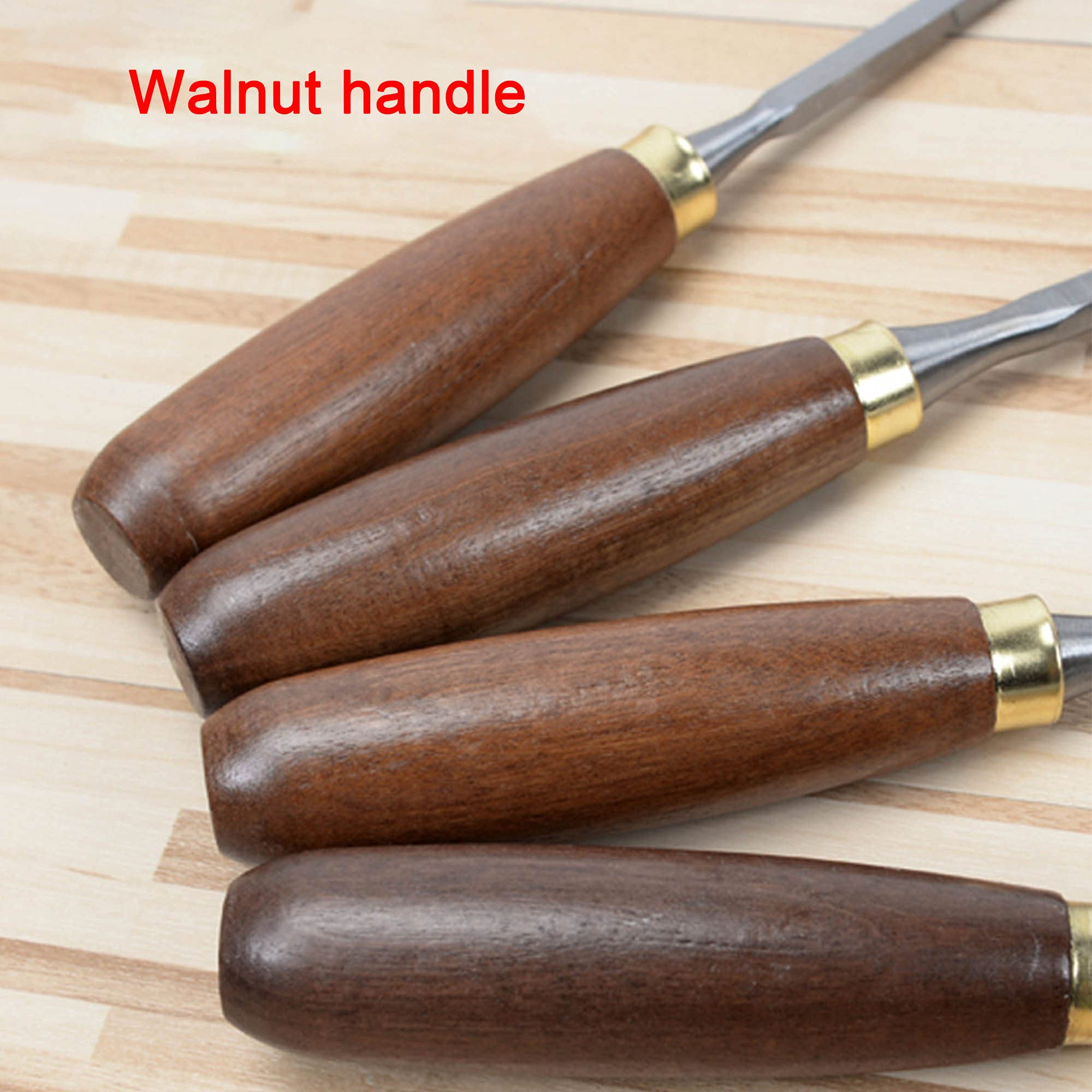 Cinceles para madera 12 piezas Juegos de formones de cinceles de mano para tallar madera acero al manganeso de 65Mn cinceles para madera para maderas duras y blandas