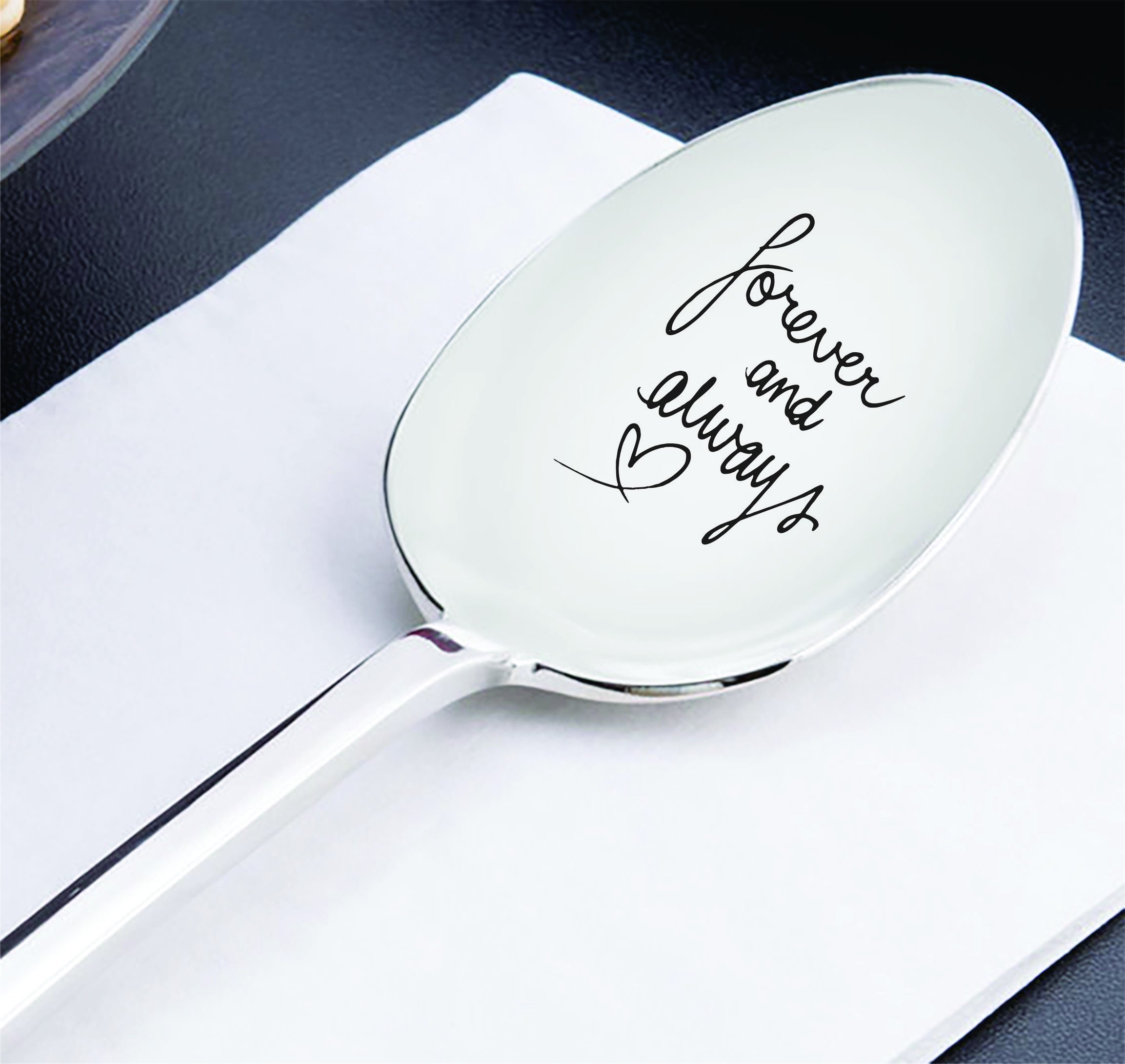 Best Friendギフト記念ギフト – 結婚贈り物 – Gift for Mom – Forever and Alwaysスプーン – 長い距離関係Gifts – Moving Away Gifts – 母の日ギフト – Engravedスプーン – 7インチ