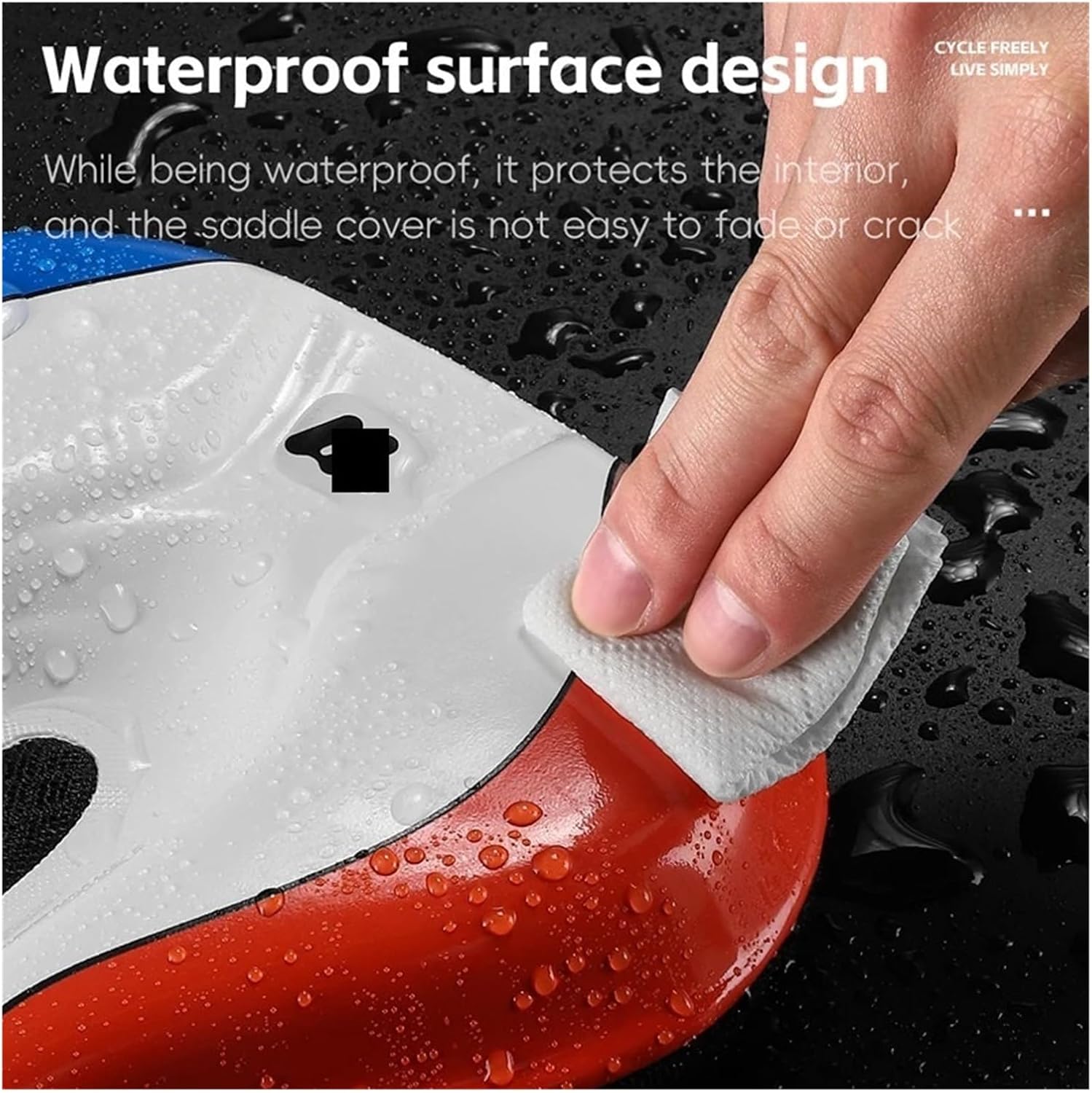 Saddle Cover New Bicycle Saddle Cover High Elastic Hollow Sponge Breathable 3D MTB Bike Seat Cover Soft