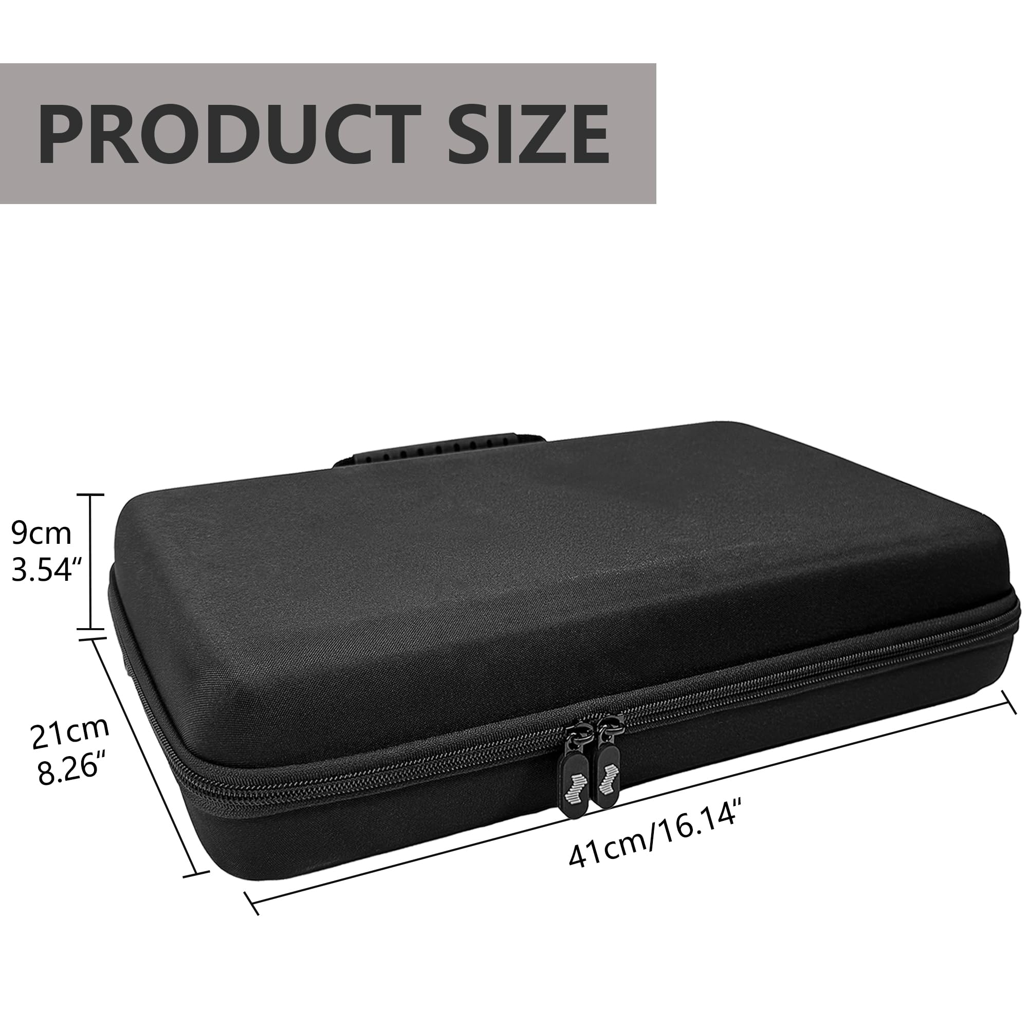 Musiin Premium DJ Controller Case Compatible with NI Traktor X1 MK3,F1,Z1 Smooth Double Zippers, Soft Mesh Pocket - Image 3