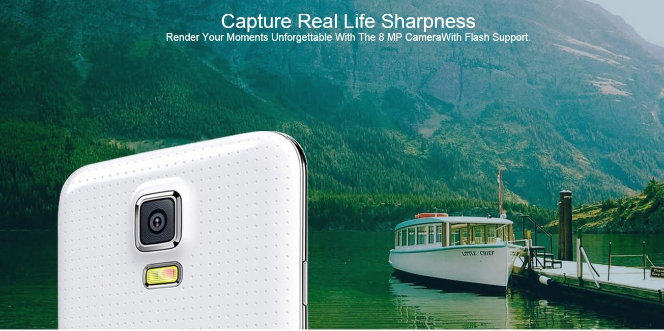 Tango A5, 5.0"IPS, Quad Core, 4G, Android Kitkat Smartphone with 1GB Ram, Air and Wake up Gestures, 8MP AutoFocus Camera with Flash