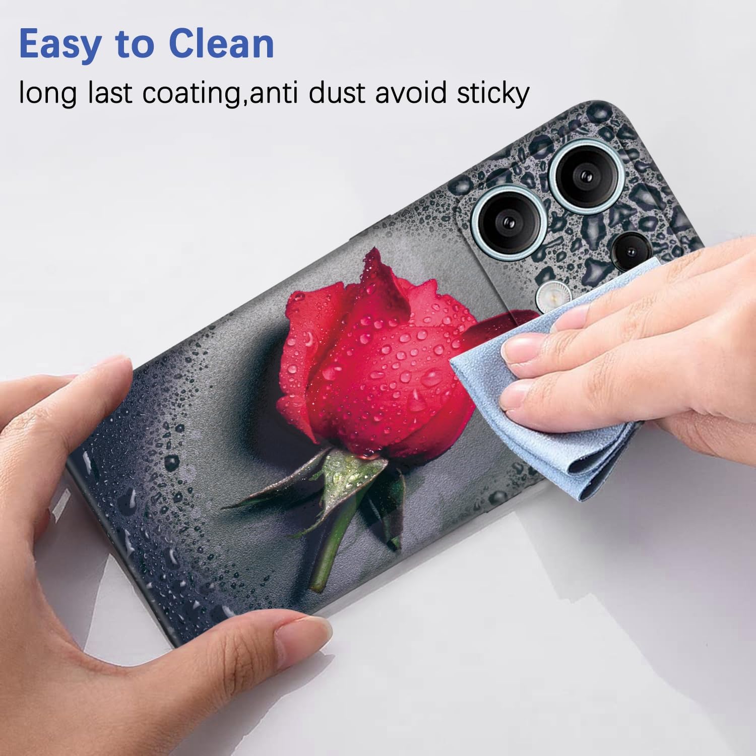 Lonrapa 2 Cover Per Xiaomi Redmi Note 13 4G: Custodia In Silicone Morbido Con Stampa Gatto E Panda, Antiurto E Antigraffio - 3