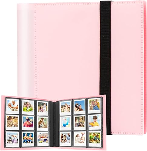 Álbum de fotos para Polaroid Go Instant Mini cámara (9035), 432 bolsillos para cámara Polaroid Go y película, álbum Polaroid Go con correa elástica