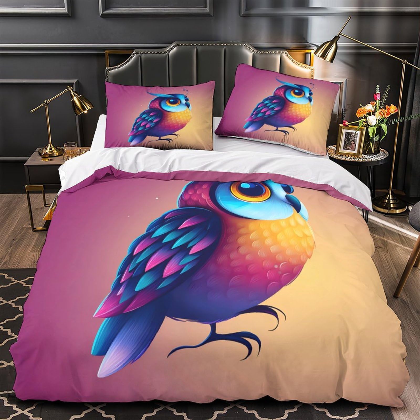 Parure de lit hibou 3D pour transformer la chambre d'enfant avec douceur