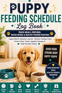 Puppy Feeding Schedule Log Book: Track Meals, Portions, Water Intake & Healthy Feeding Routines: Puppy Meal & Hydration Journal – Monitor Feeding ... Appetite Changes & Daily Nutrition Habits