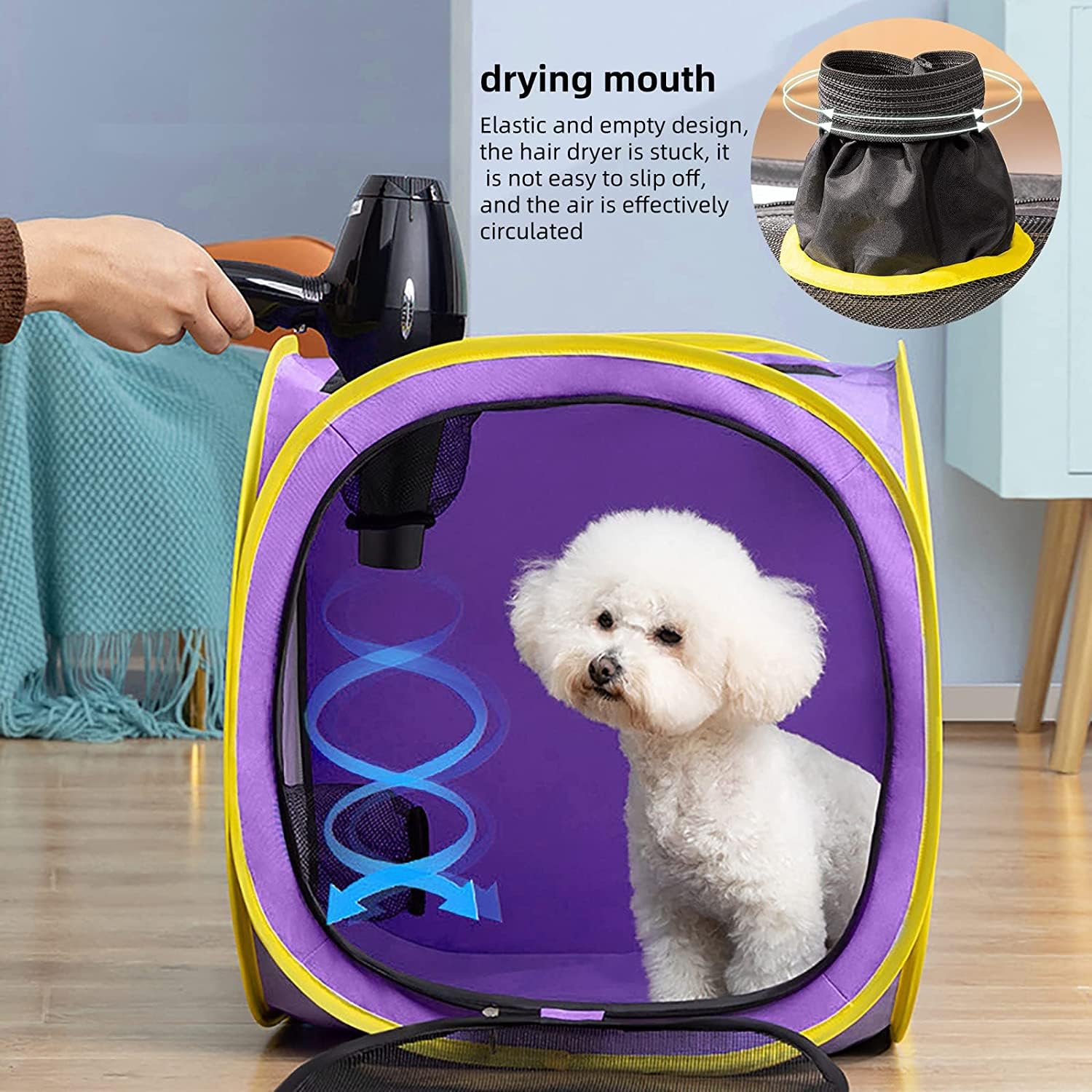 Amazon.co.jp: ペット犬乾燥ボックスポータブルペットドライヤーケージ 