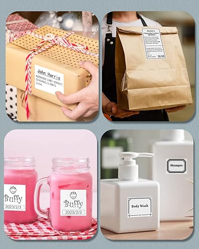 Miniatura 6 de Phomemo Etiquetas adhesivas térmicas etiqueta térmica de 2.75 x 1.57 pulgadas para M221M220M250M260, para código de