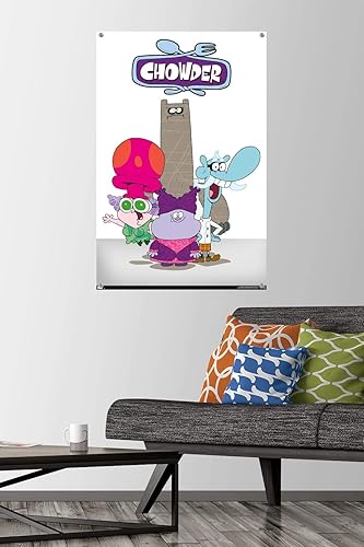 Miniatura 2 de Trends International Chowder - Póster de pared grupal, 22.37 x 34.00 pulgadas, paquete de póster premium y alfiler