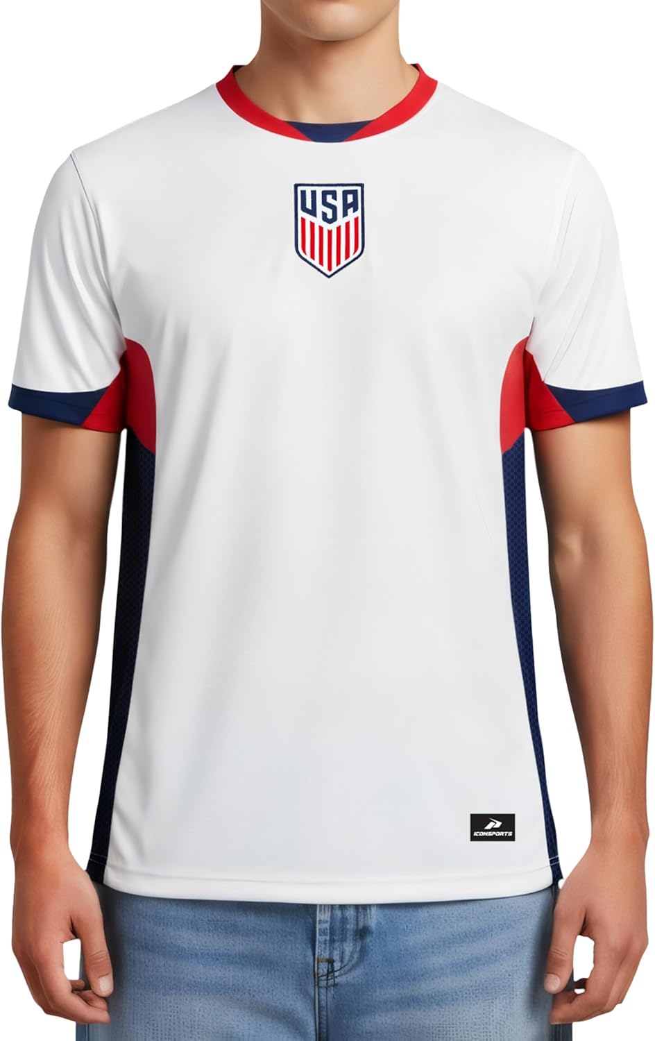 Icon Sports Officially Licensed US Soccer Federation Game Day Shirt - Unisex Adult