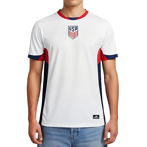 Icon Sports Officially Licensed US Soccer Federation Game Day Shirt - Unisex Adult
