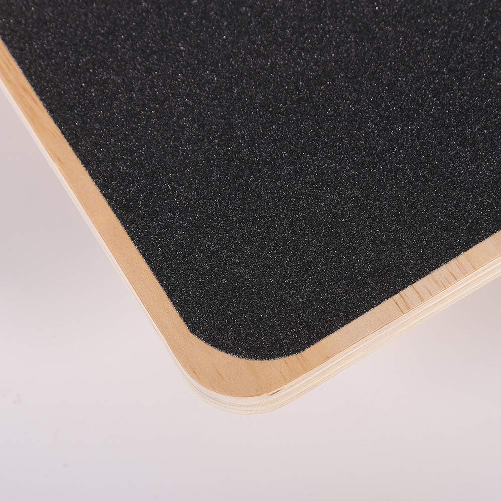 Yoga Balance Board Wooden Rocker Board Anti-slip Home Wobble for Fitness Training (wood)