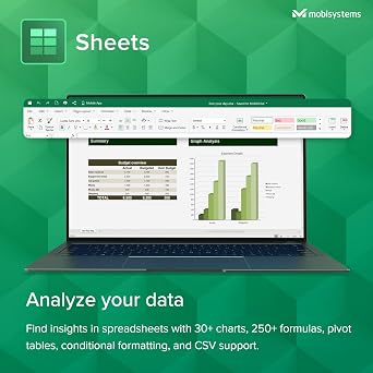 OfficeSuite Family - 1 Year License - Documents, Sheets, Slides, PDF, Mail & Calendar / 1 Windows & 2 Mobile Devices / 6 Users