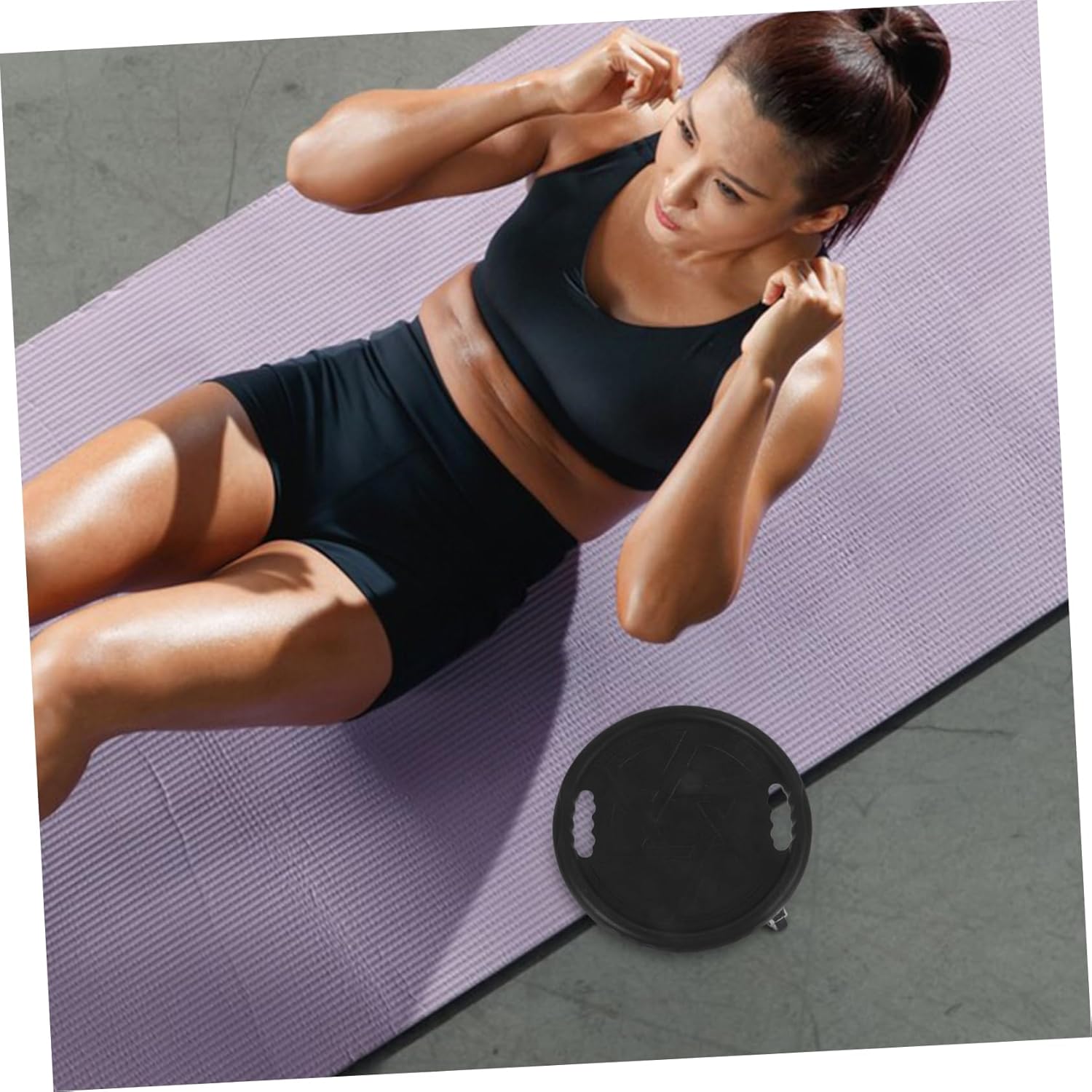 Abdominal Exercise Sliding Disc with Knee Training Equipment for Home Workouts Easy to Clean Pu Material Improves Coordination and Stability Convenient Fitness Tool
