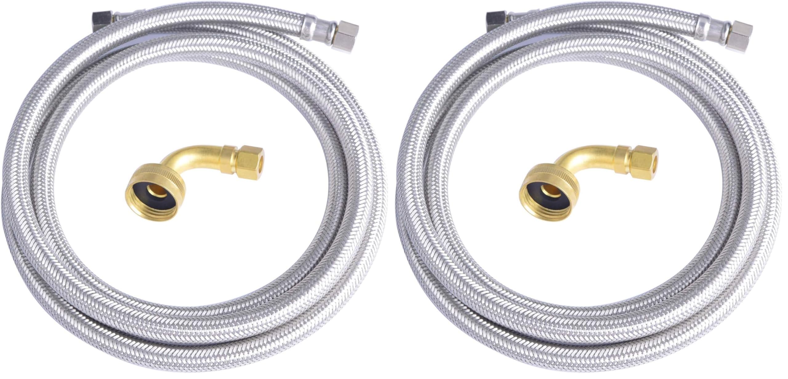 Stainless Steel Dishwasher Hose - 72" Braided Connector -5 Stainless Steel Dishwasher Hose - 72" Braided Connector -5