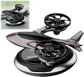 Solar Car Air Freshener, Helicopter Solar Energy Rotating Aromatherapy Aroma Diffuser Long Lasting Fragrance Perfume Car Accessories Cars Interior Decoration Ornament