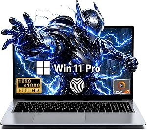 15,6 Pollici Notebook Gaming, Processore R7 6800H (3,2 a 4,77 GHz), Computer Portatile 32GB RAM 1TB SSD Pc Portatile Gamer Laptop 2026, Tastiera Completa Retroilluminata, Batteria 57.75Wh