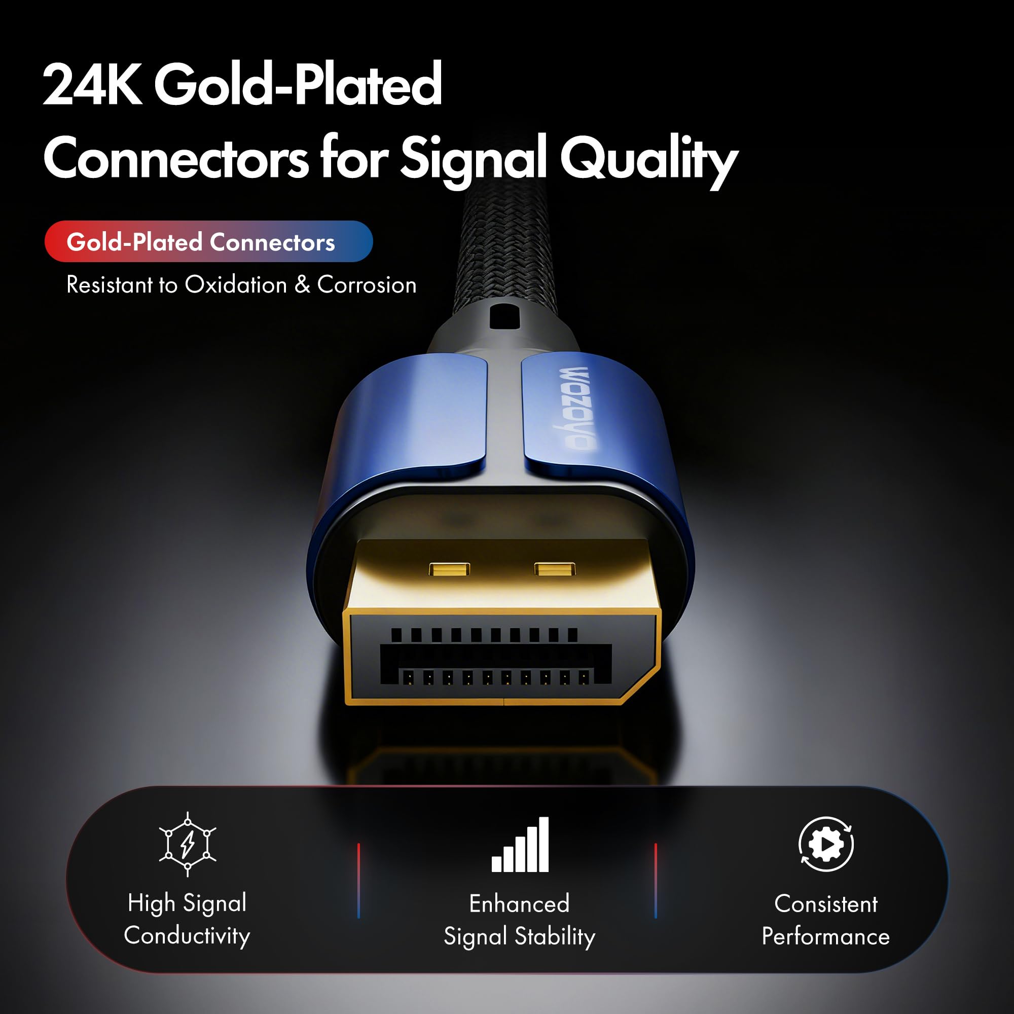 DisplayPort 2.1 Cable - 16K@60Hz, 8K@120Hz -4