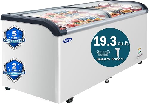 ORIKOOL ORKSD620Q 19.3 cu ft Chest Freezer Cream