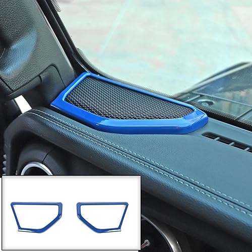 Miniatura 2 de Cubierta decorativa para altavoz A Pilar, accesorios interiores para Jeep Wrangler JL JLU Gladiator JT 2018 2019 2020 2021 2022 2023 2024 (azul)