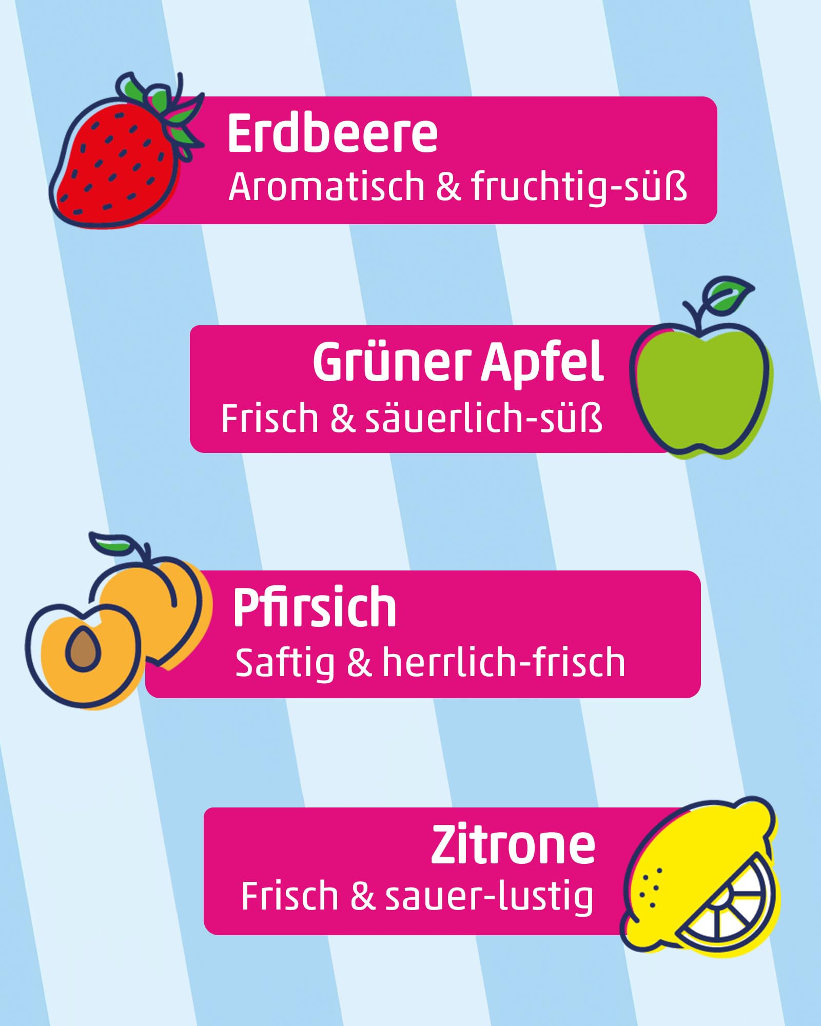 Hitschies Sour Mix - Fruchtig-saure & knackige Kaubonbons mit softem Kern - Erdbeere, Apfel, Aprikose & Zitrone - Glutenfrei & Halal - 16 x 140g