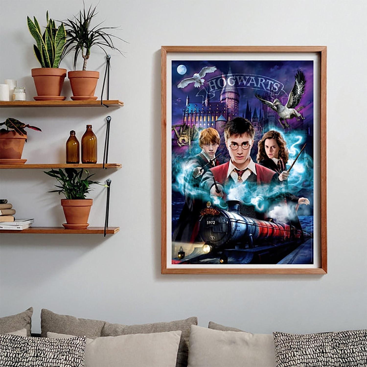 Clementoni - 37047 1000 Piece Puzzle for Adults and Teenagers, Harry Potter Theme with Poster, Compact Box, Gift Idea for Men and Women, Made in Italy, 50 x 70 cm, 37047
