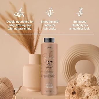 LAKME Teknia Argan Oil Bundle - Set Includes Shampoo & Hair Treatment - Hydrating Haircare Bundle