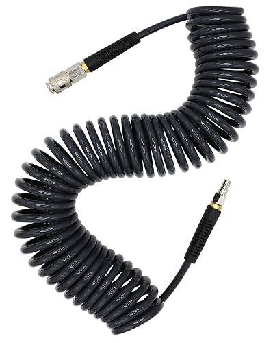 YOTOO Air Compressor Hose Polyurethane Recoil 10m Long 6mm ID