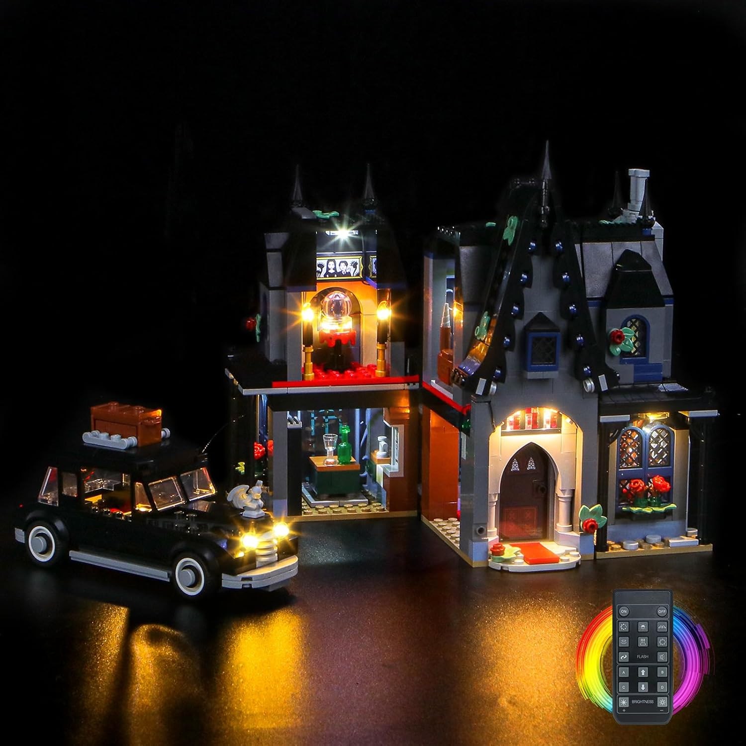 Light kit Compatible with Lego 76786 Morticia's Cottage - No Model Only Light, LED Lighting Accessories Compatible with Lego 76786 (RC Version)