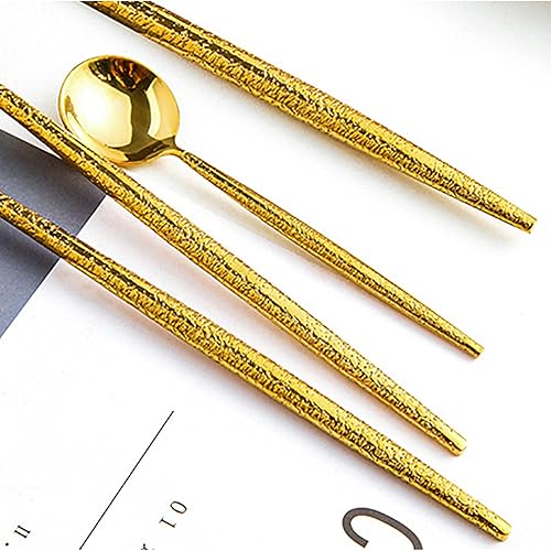 Miniatura 4 de Juego de cubiertos coloridos de 24 piezas para 6 cubiertos duraderos de acero inoxidable 1810, para el hogar, cocina, restaurante, boda, delicados,