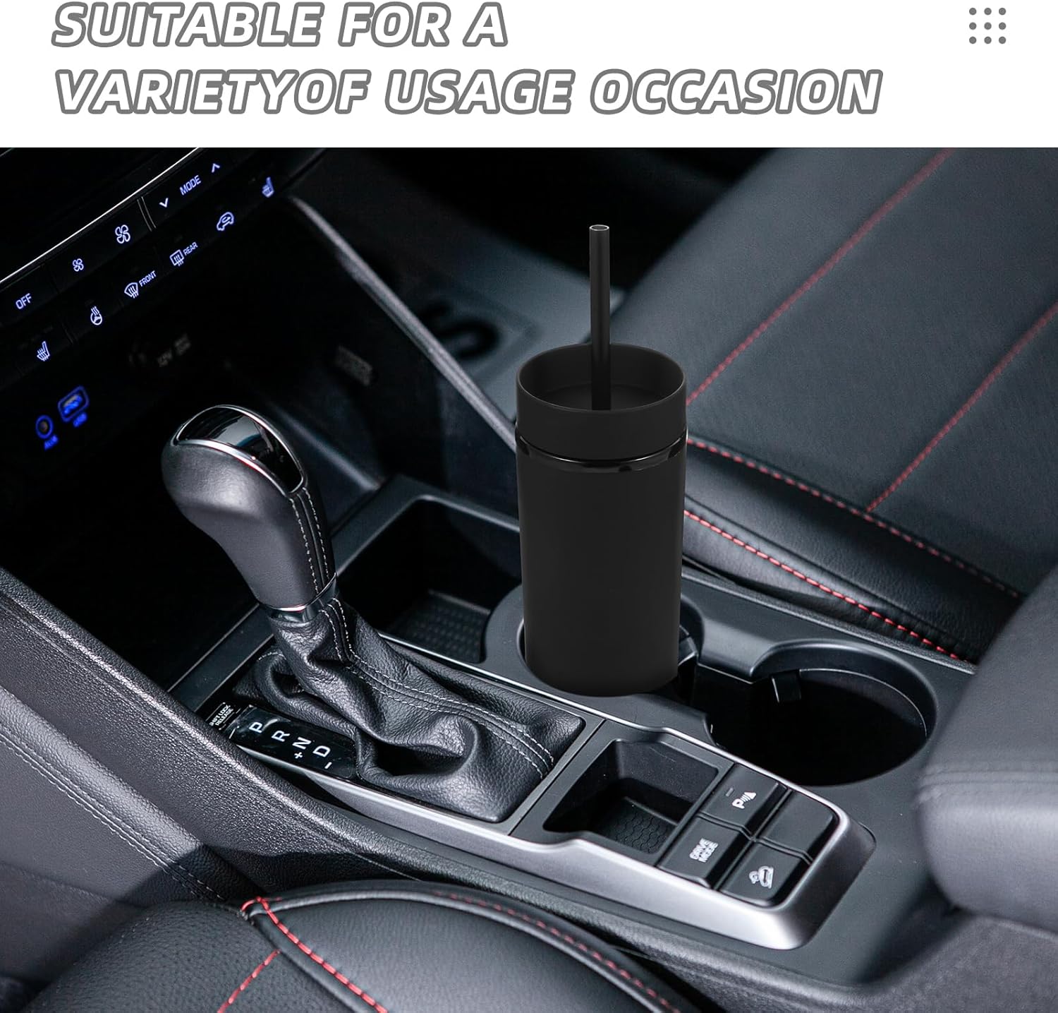 Volhoply 16oz Plastic Skinny Tumbler With Lid and Straw Bulk 4 Pack,Insulated Double Wall BPA Free Matte Acrylic Tumblers,Iced Coffee Travel Reusable Party Cup,Customizable Diy Gifts(Assorted,4 Set) - Image 6