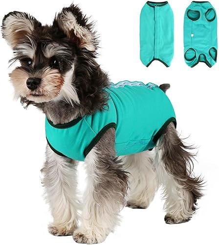 Etdane Traje de recuperación para perros después de la cirugía, overol hembra, perro macho, chaleco quirúrgico alternativo para collar electrónico