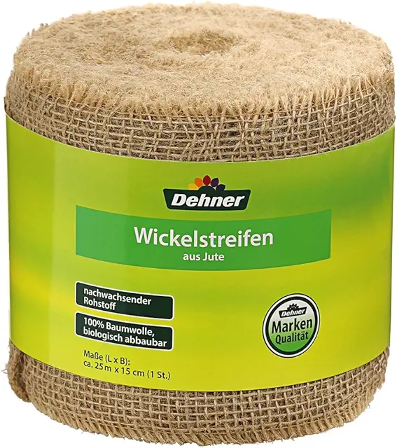 Dehner Jute-Wickelstreifen, 25 m x 15 cm, beige - Jute für Garten & Dekoration