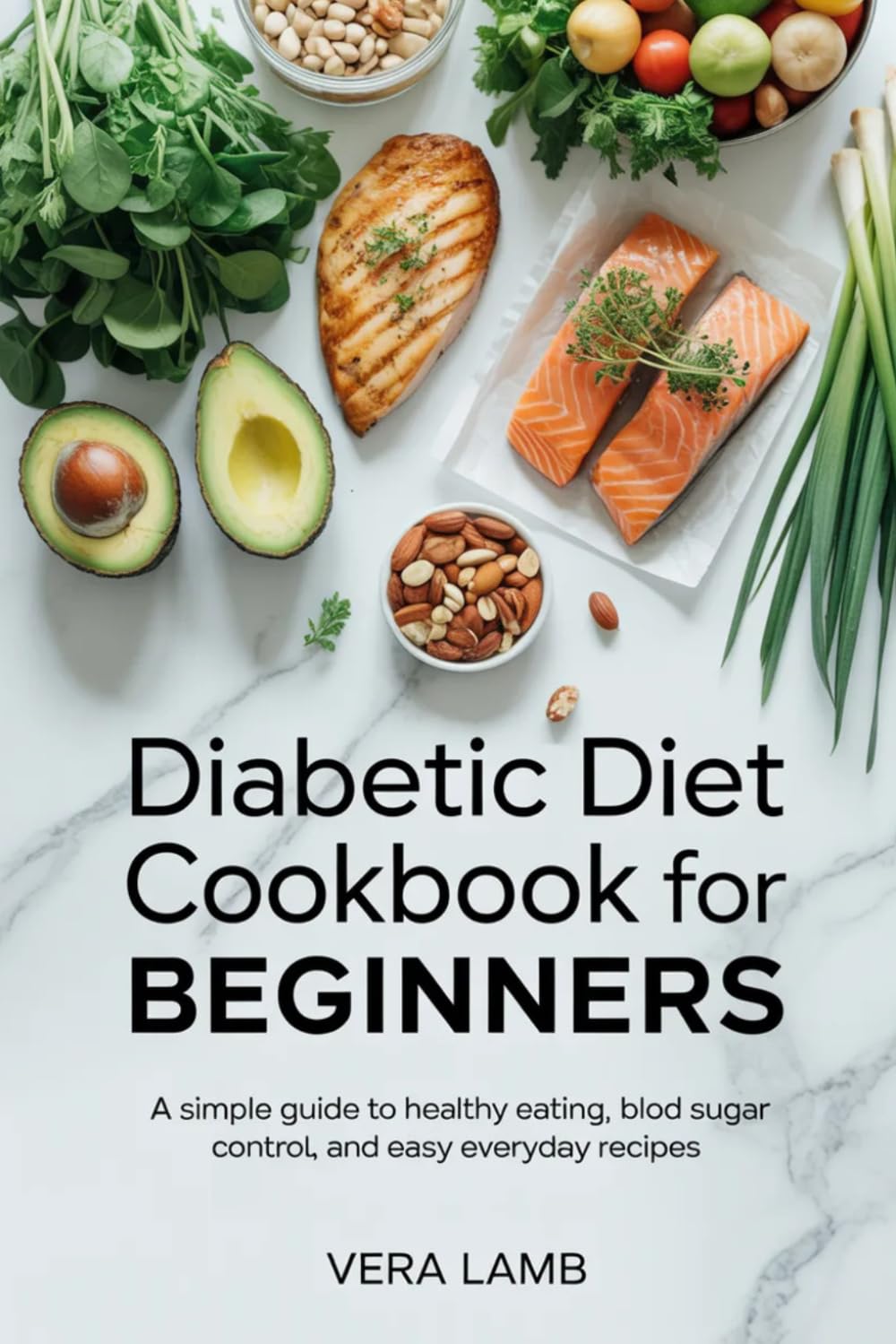 DIABETIC DIET COOKBOOK FOR BEGINNERS: A Simple Guide to Healthy Eating, Blood Sugar Control, and Easy Recipes