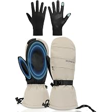 Ski Gloves for Men&Women, 3M Thinsulate Waterproof Snow Mittens