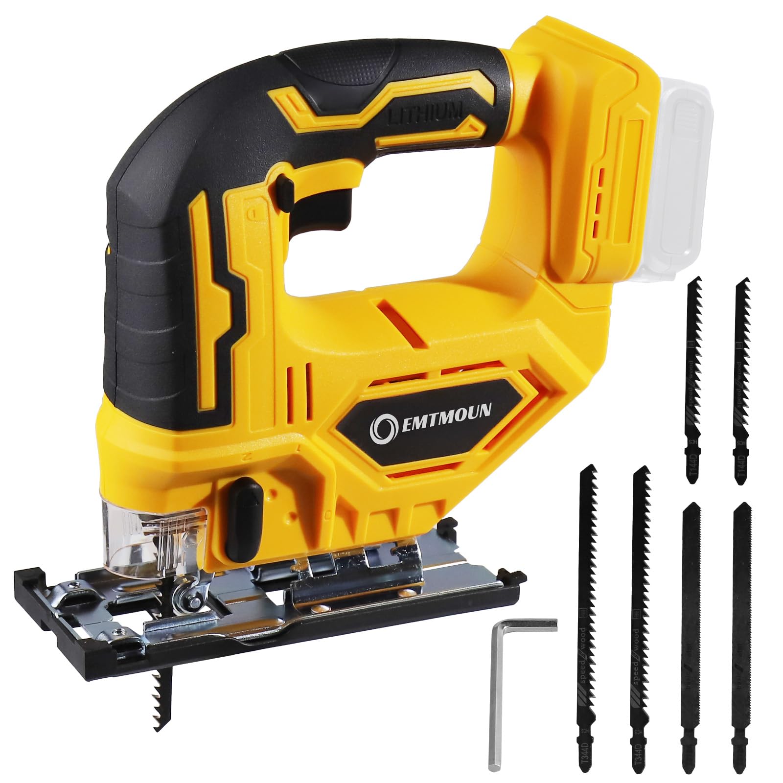 EMTMOUN Cordless Jig Saw Compatible with Dewalt