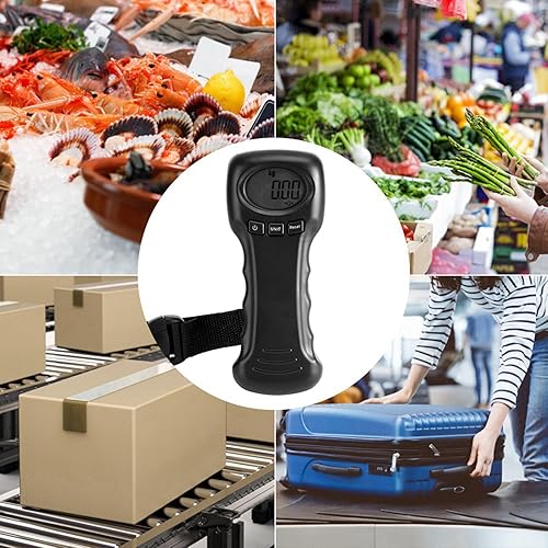 Miniatura 4 de Báscula de equipaje, báscula de equipaje de 97.0 lbs97 libras, báscula digital LCD para maletas para viajes, equipaje de aerolínea, paquetes de envío