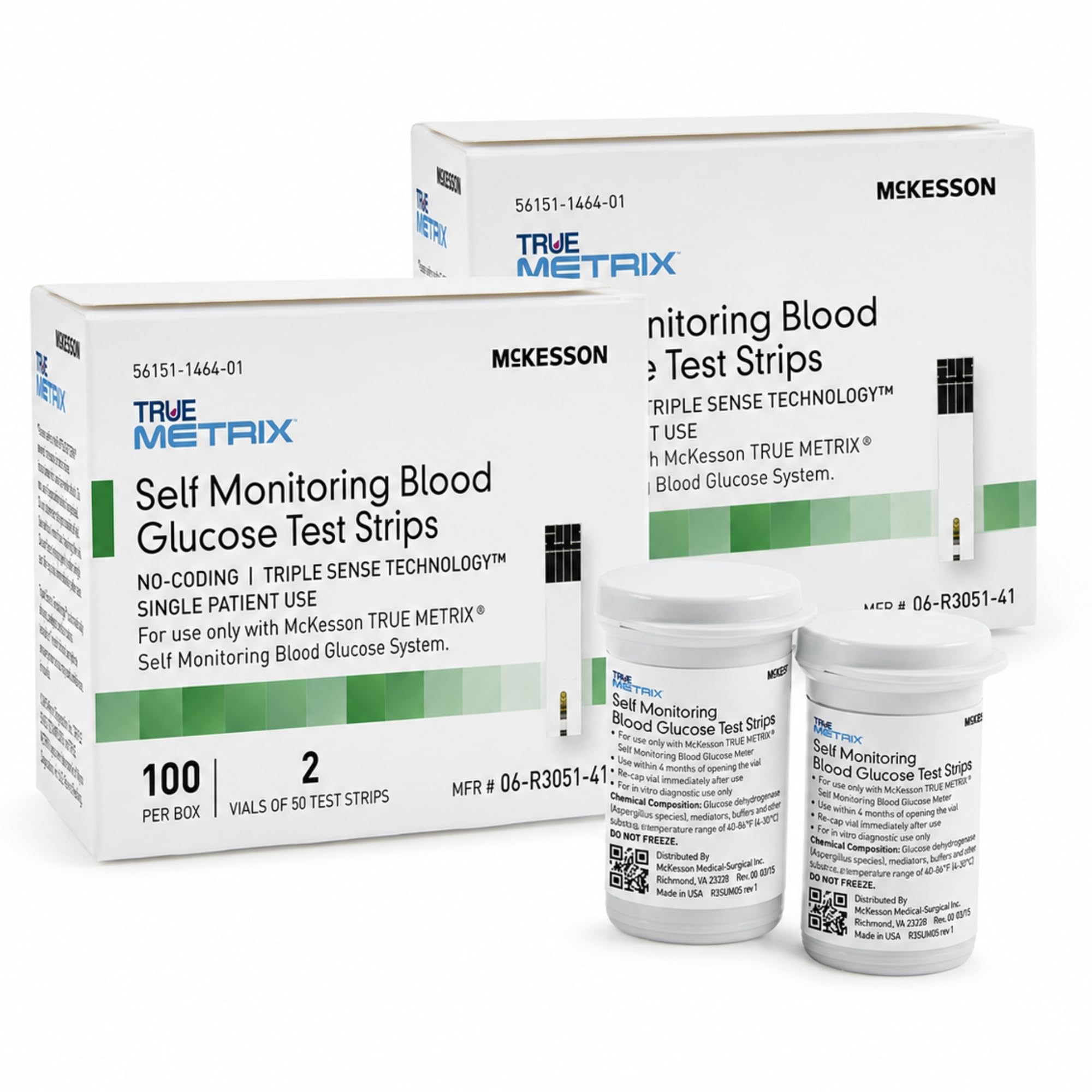 McKesson TRUE METRIX Blood Glucose Test Strips for Diabetes, 200 Strips