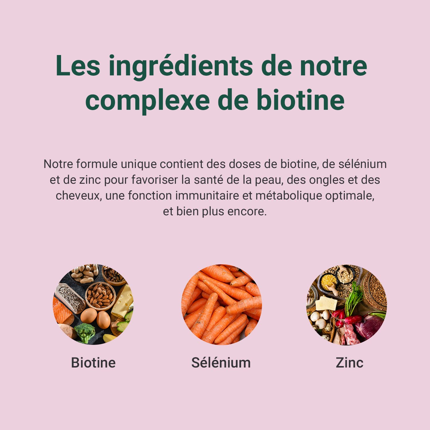 Theonia Supplément complexe de biotine - avec biotine, sélénium et zinc - Soutient les cheveux, les ongles et la peau - Végétalien, sans OGM - 60 capsules