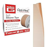 Vista 1 de Neo-G Opti-Heal - Cinta médica de silicona para el cuidado de heridas, cinta quirúrgica médica para piel sensible para fijación de apósitos