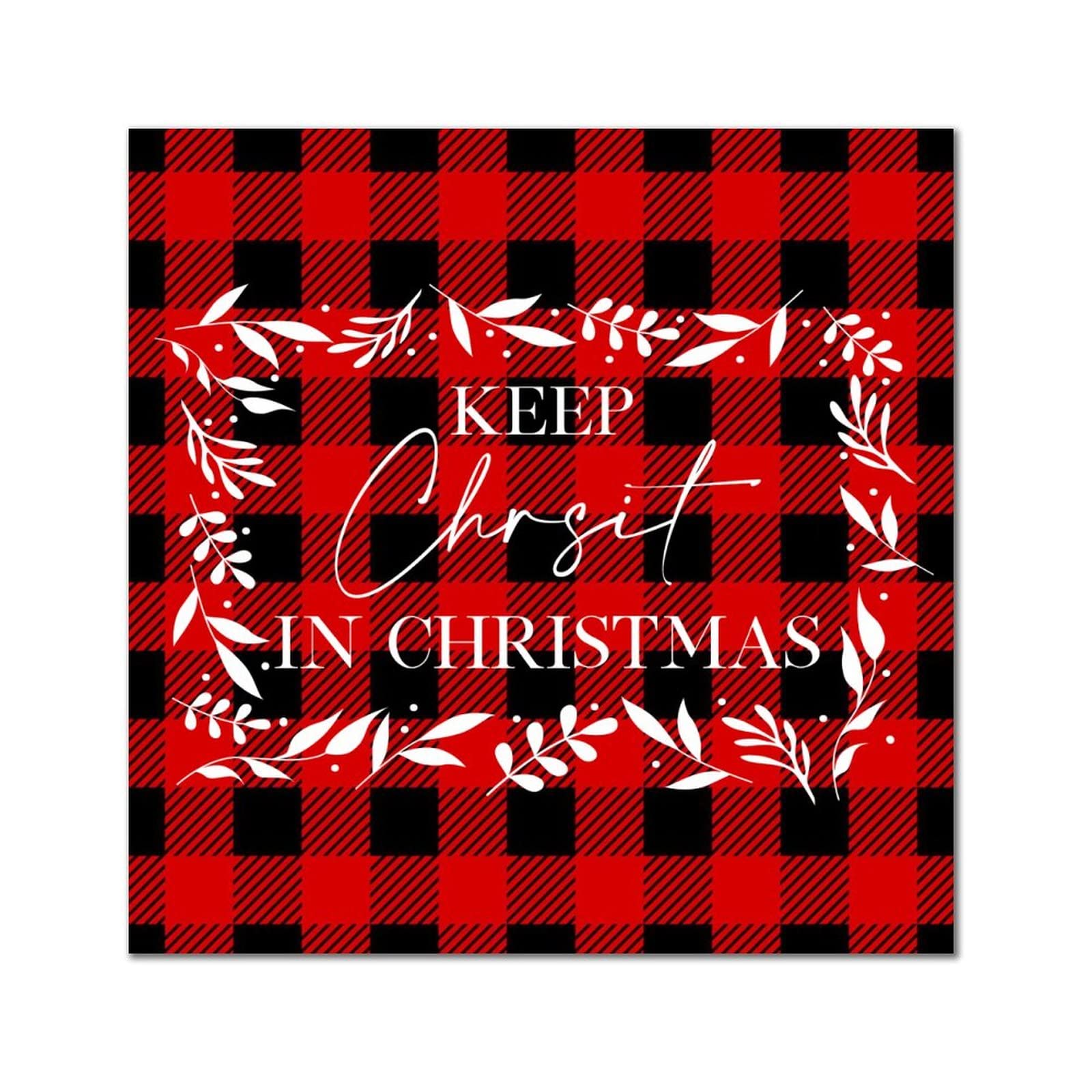 Keep Christ in Christmas plaque bois idee cadeau decoration interieur - 7