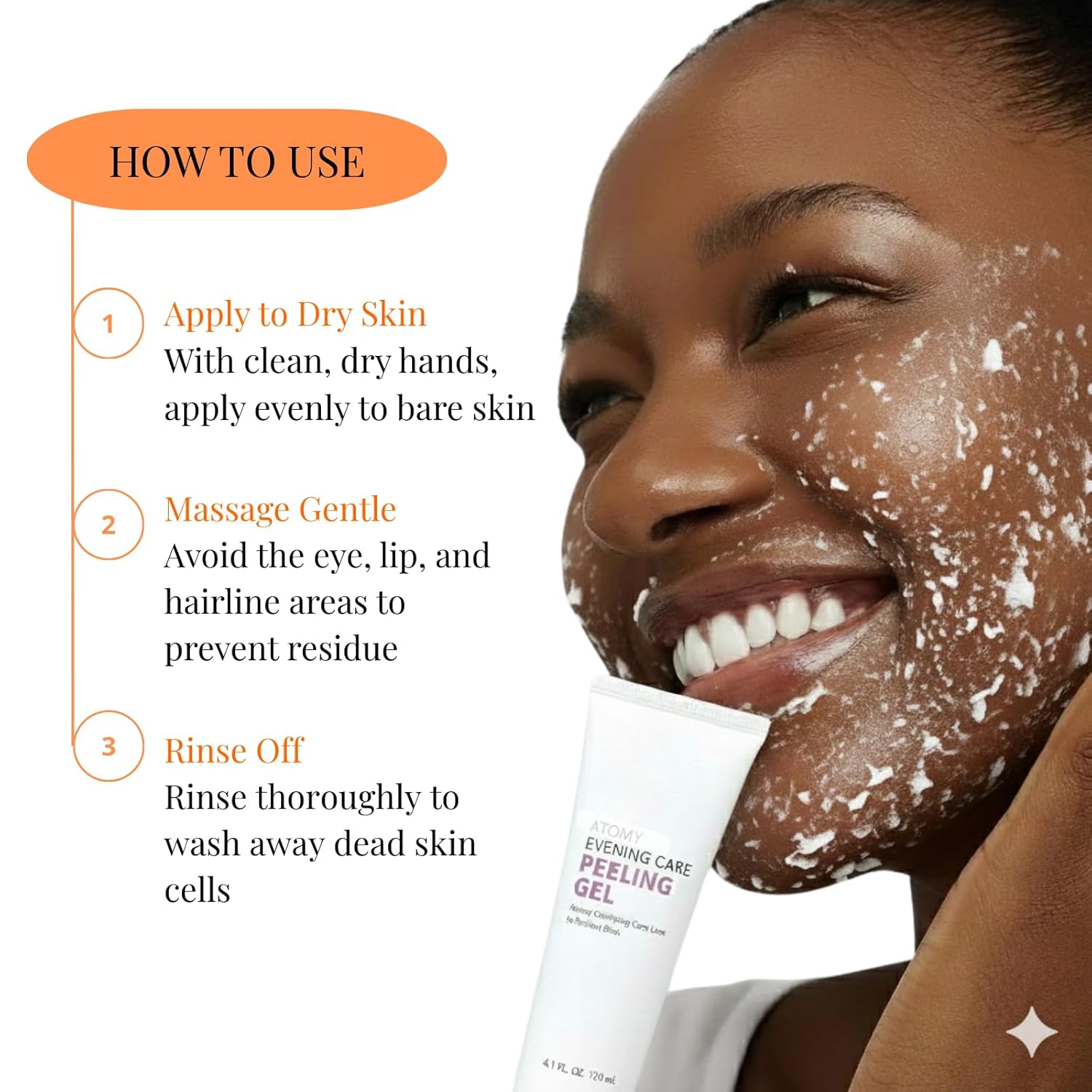 A.t.o.m.y. Evening Care Peel Off Mask Pack 120ml x2 - Korean Skincare - Clarifying Peel Off Face Mask for Smoother Skin - Removes Dead Skin Cells & Impurities - Easy Peeling Facial Application - Image 5