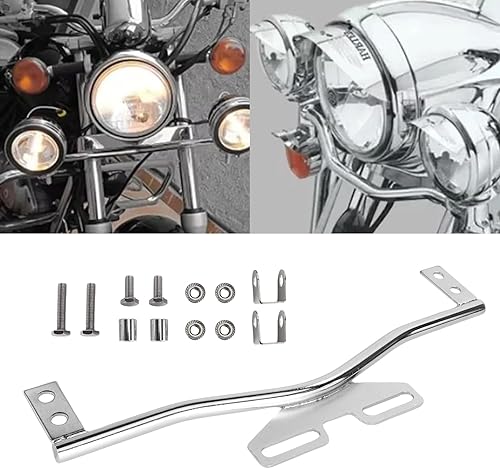 Miniatura 3 de Barra de soporte de luz para motocicleta, punto de conducción, antiniebla, paso, luz de giro compatible con Dyna Super Glide Road Honda Suzuki