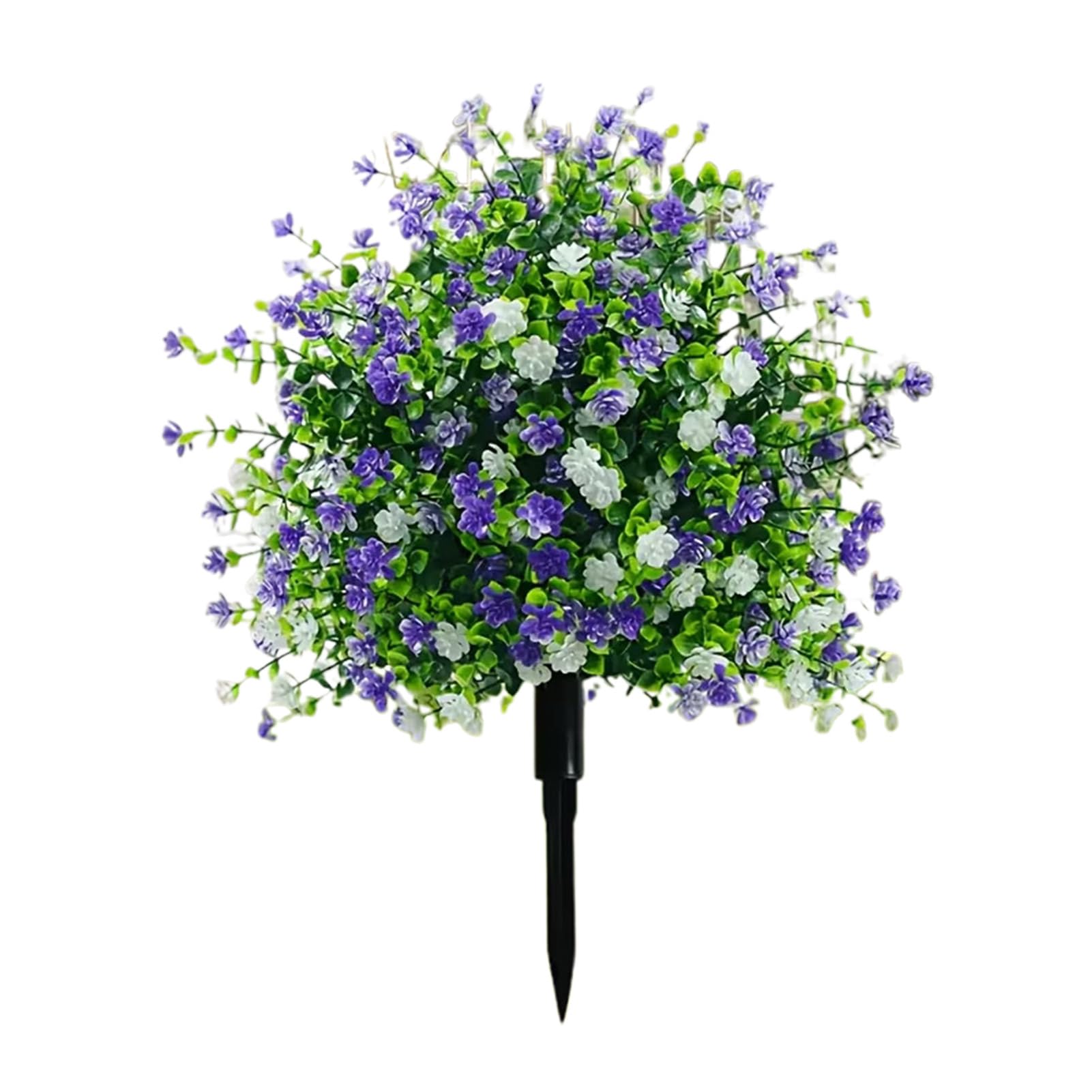 1Pc Artificial Plants, Outdoor Faux Camellia Shrubs, UV Resistant Realistic Fake Flower Bushes with Ground Stakes, Fake Garden Plants for Window Boxes Front Porch Patio Indoor Outside Decor — image 1
