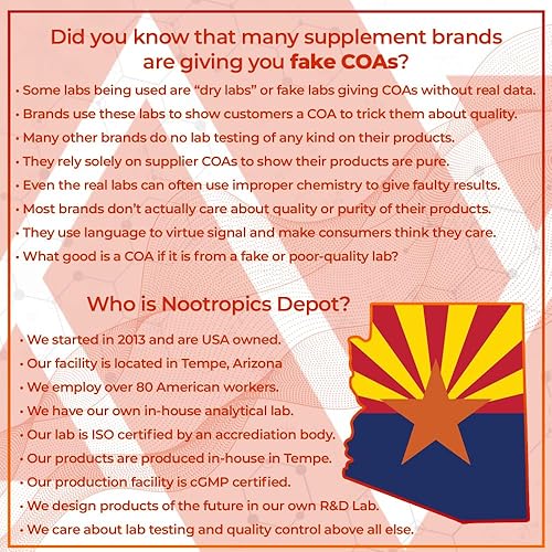 Miniatura 10 de Nootropics Depot Horny Goat Weed Cápsulas  500 mg  30 unidades  Mínimo 10% Icariin  Epimedium brevicornum