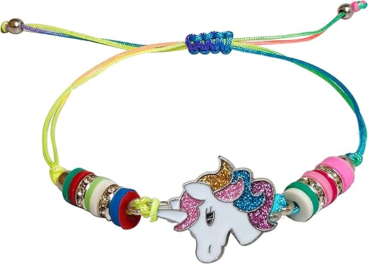ANNA CREATIONS Thread Braided Unicorn Bracelet Adjustable for Women and Girls