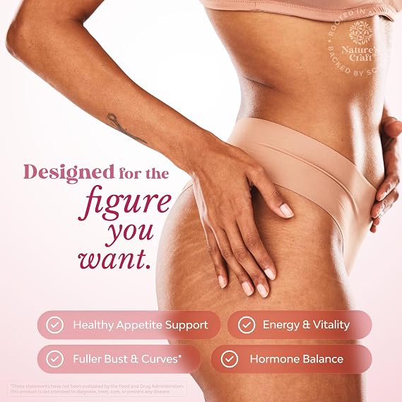 G Curve - Weight Gainer for Women Pills, Breast & Butt Enhancer - 60 Ct